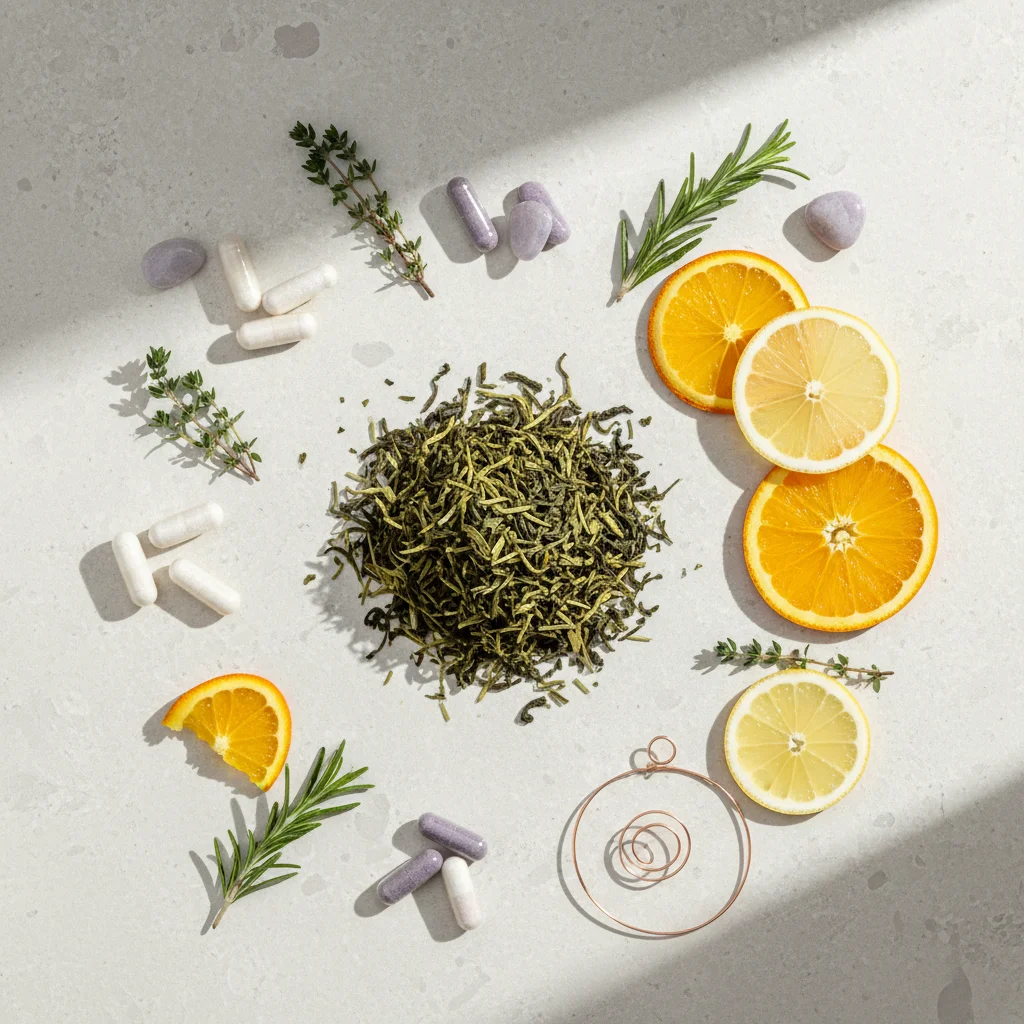 Supplement voor een gezonde stofwisseling - groene thee, magnesium, zink en vitamine C